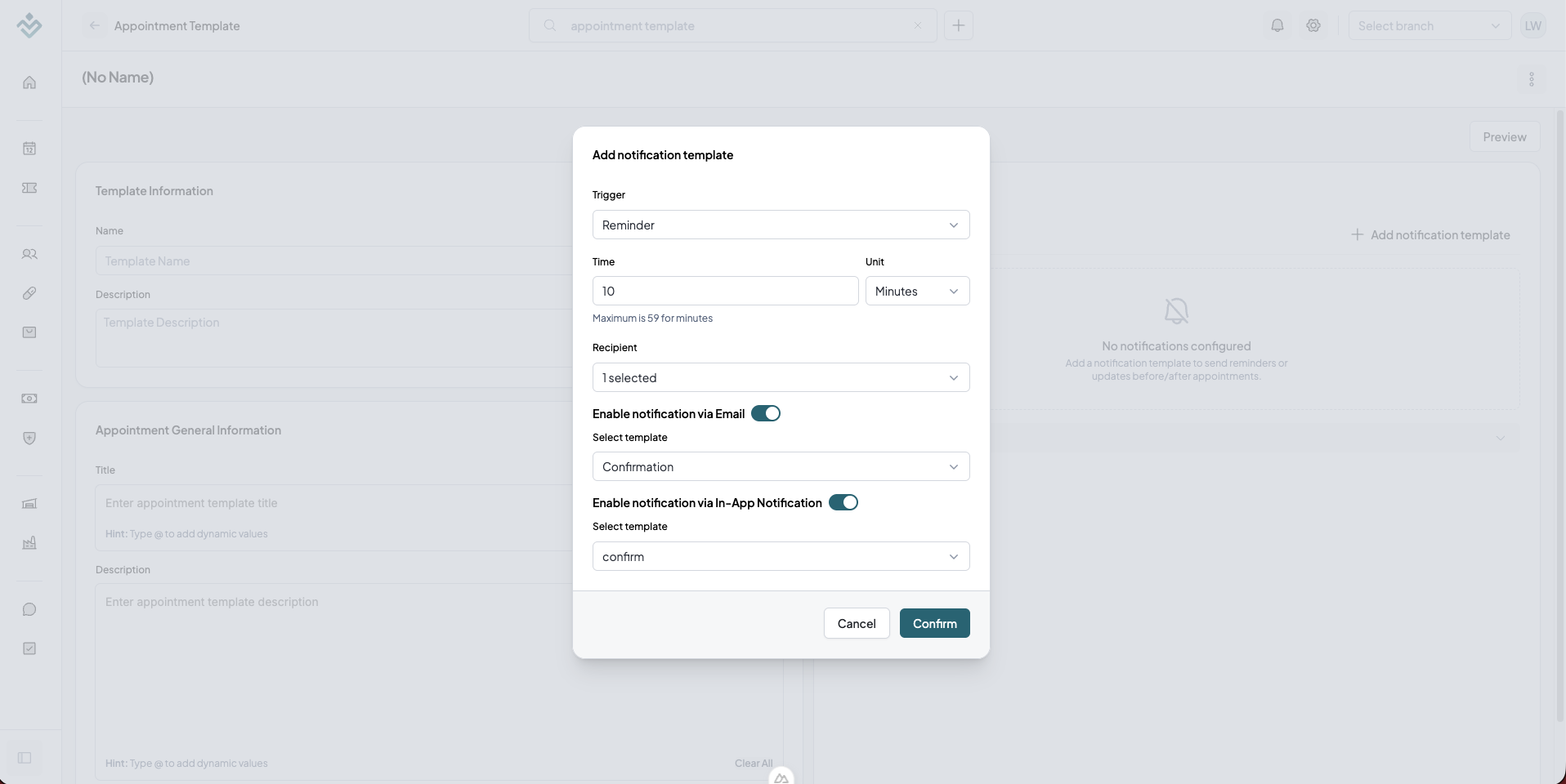 Notification Forms and Triggers