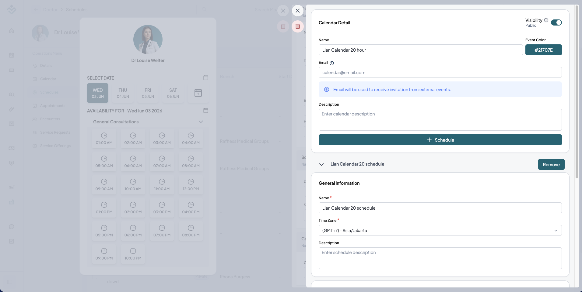 Calendar Visibility