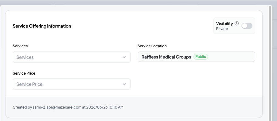 Service Offerings Core