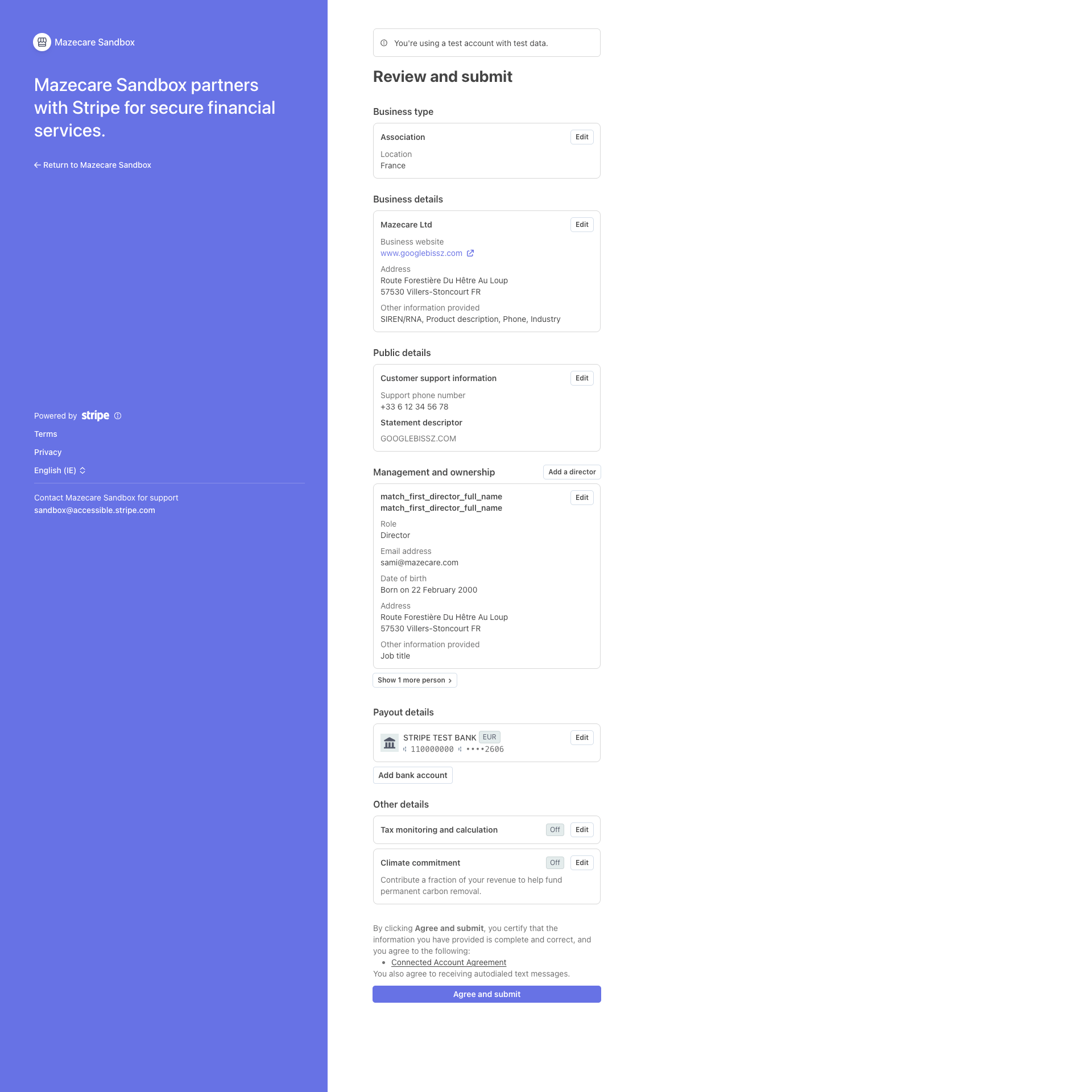 Review Details On Onboarding Portal